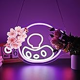 Bkuupau Neon Sign, Anime Neon Signs for Wall Decor LED Light up Signs Home Decor for Bedroom, Man Cave, Gaming Room, Party, Club, Pub, Bar Decoration Christmas Halloween Easter Gift USB Operated