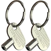 Sprinkler Controller Door Key Sprinkler Timer Lock Key for Orbit and Hydro-Rain, Metal (2pack)