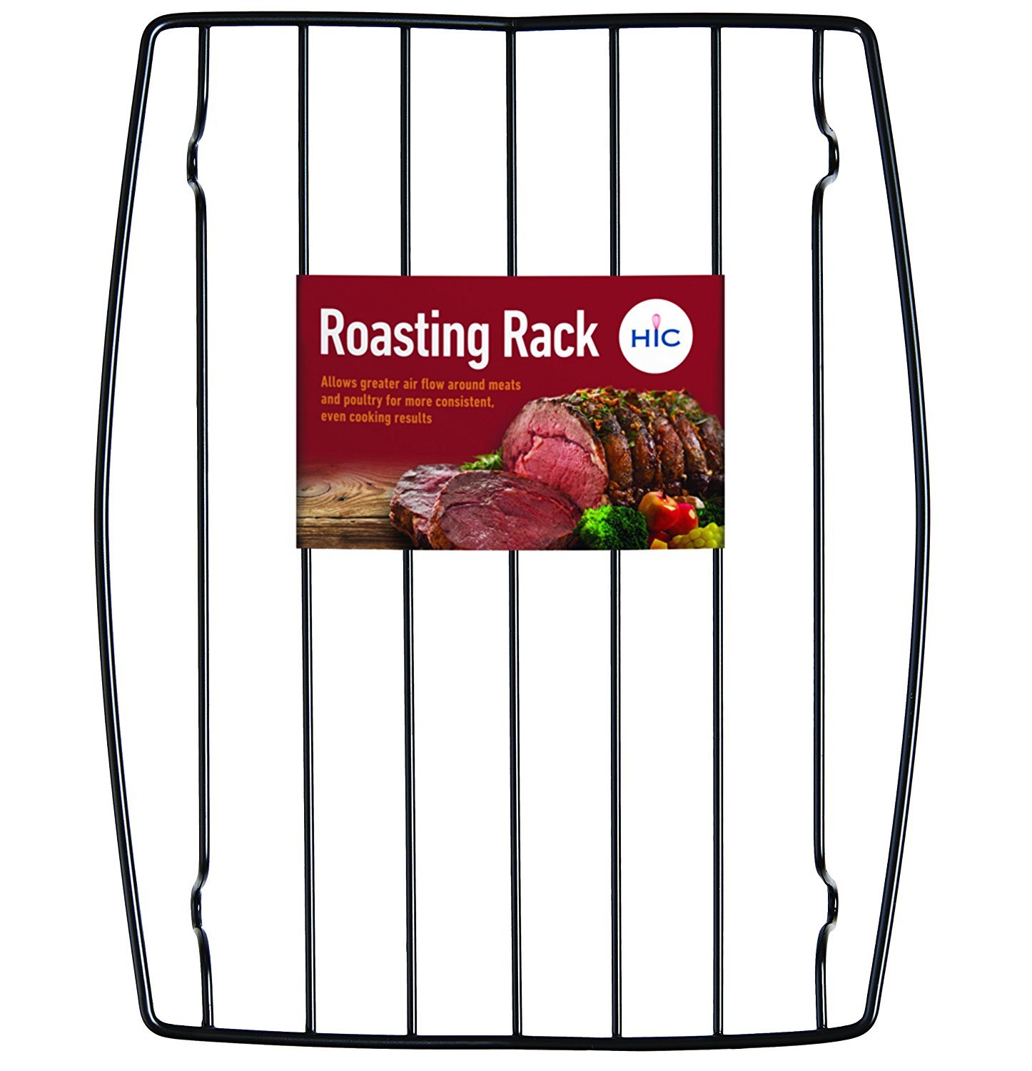HIC Kitchen Rectangular Wire Roasting Rack, Nonstick