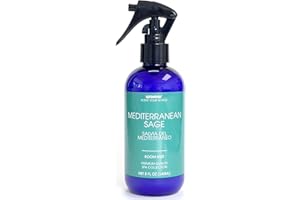 Aromar Essential Room Mist and Fabric Spray with Natural Freshener Aromatherapy for a Fresh and Rejuvenated Home 8 oz Mediterranean Sage