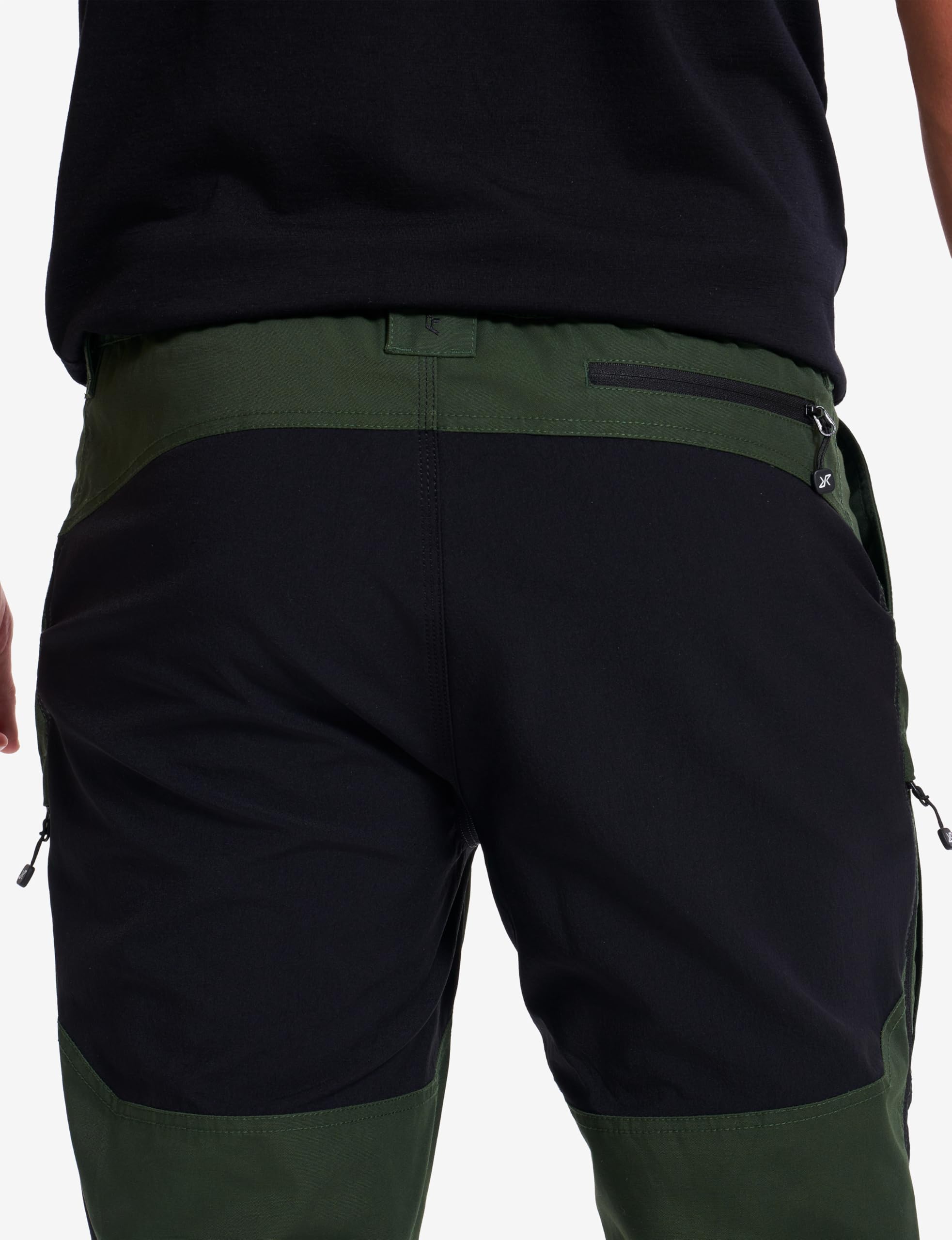 RevolutionRace Herren Nordwand Pro Pants, Hose zum Wandern und für viele Outdoor-Aktivitäten, Forest Green/Black, S 3