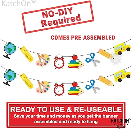 Amazon Com Back To School Decorations For Classroom 2 Garland