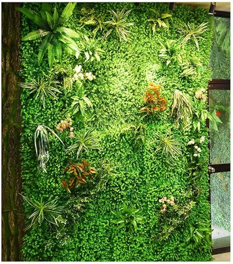 Amazon Yi Gao 植物の壁緑の植物壁芝屋内環境保護壁の装飾緑の芝生プラスチック偽花画像背景壁 Color 5 花 観葉植物 フラワーギフト オンライン通販