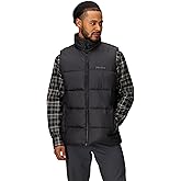 MARMOT Men's Guides Down Puffer Vest, Down Filled, Water Resistant, Black, Large