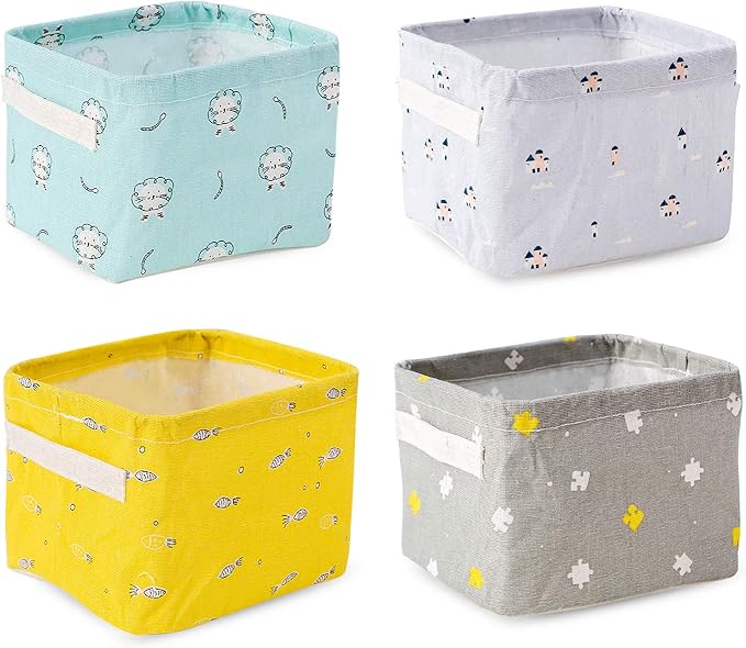 XGzhsa Cesta de Almacenamiento, Cajas de Almacenamiento de Tela