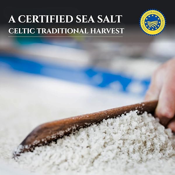 LE SALICULTEUR SEA SALT TRADITIONAL HARVEST- FRENCH ORGANIC MINERAL SALT 16OZ- HAND HARVESTESD AND UNREFINED COARSE GREY SEA SALT- PGI-CERTIFIED GROS SEL GRIS 1LB
