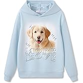 Serdomi Hoodie Sweatshirts for Girls - Soft Long Sleeve Pullover Stylish Butterfly Smiling Face Shirt Size 6-18