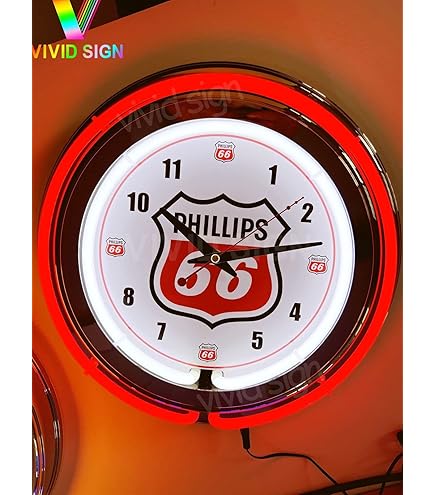 Amazon.com: Phillips 66 Gasoline Orange Double Neon Advertising