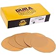 Dura-Gold - Premium - 320 Grit 3" Gold Hook & Loop Sanding Discs for DA Sanders - Box of 30 Sandpaper Finishing Discs for Automotive and Woodworking