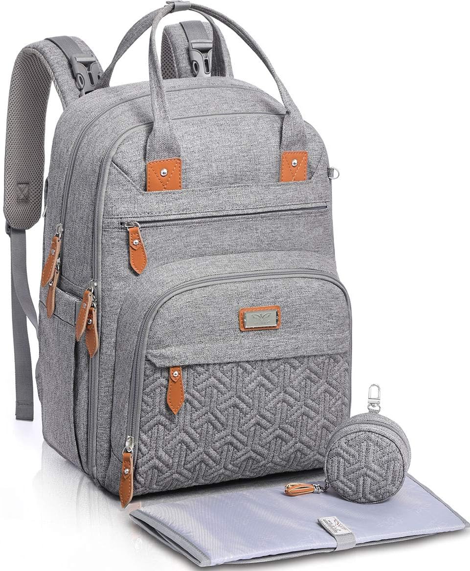 Changing Bag Backpack, WELAVILA Baby Nappy Diaper Bag, Unisex Travel