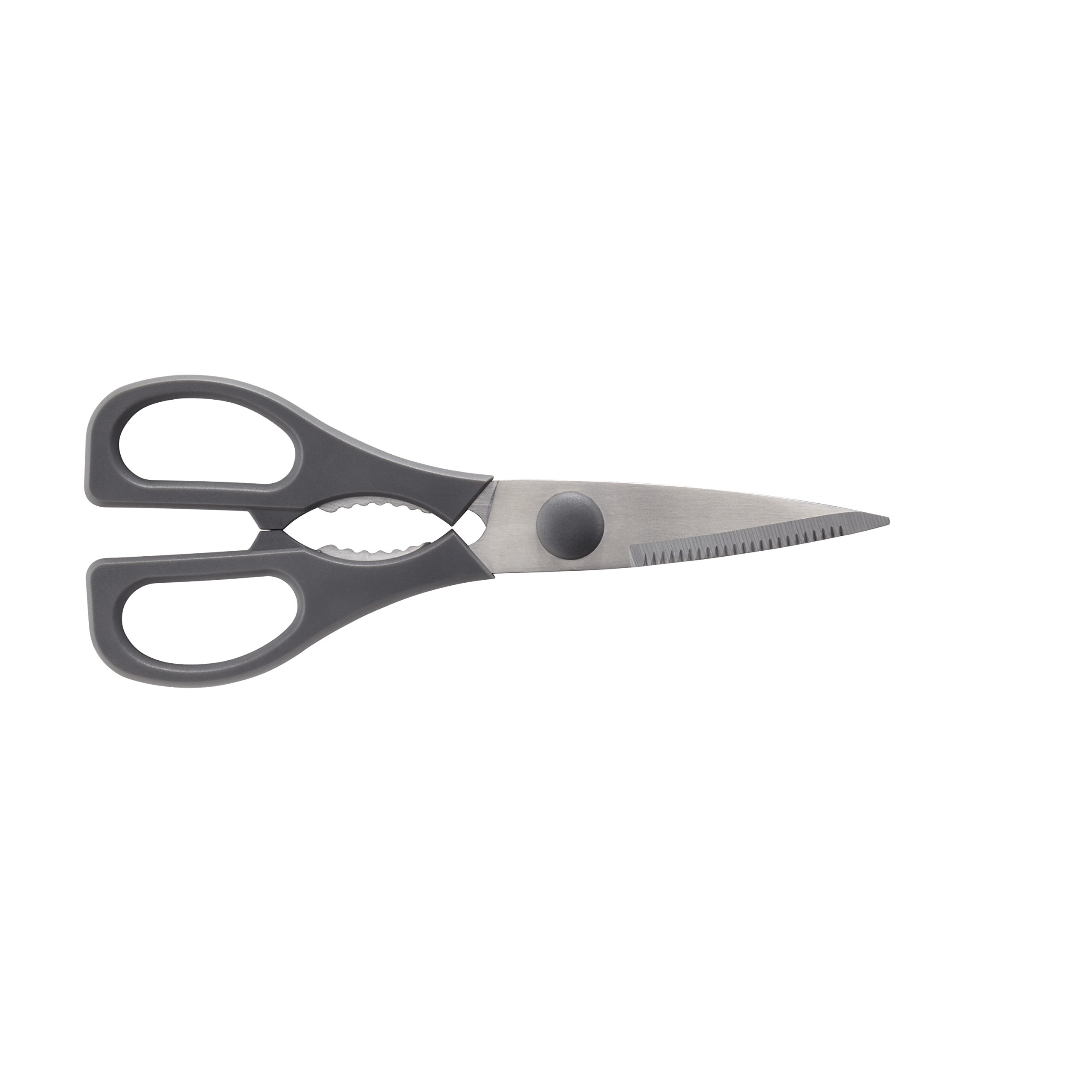 Anolon SureGrip 17Piece Japanese Stainless Steel Knife Block Set, Gray