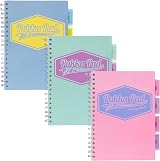 Pukka Pad 5 Subject Spiral Notebook 3-Pack B5 7x10 200 Pages 80GSM