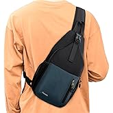 Peicees Crossbody Sling Bag For Men Women Waterproof Hiking Backpack Shoulder Bags For Travel Man Daypack Lightweight Large