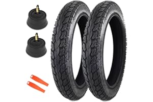 MAKELEN 2 Pack E-Bike Tire Kids Bike Tire 14x2.125 with 2 Tubes Strong Grip Compatible Replacement Bicycle Tire for Electrc Bicycle
