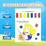 YPLUS Water Colouring Book for Children Painting Set with Thick Paper and Brush view 4