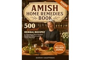 Amish Home Remedies Book: 500 Essential Herbal Recipes to Transform Your Family's Health & Wellness using Amish Wisdom