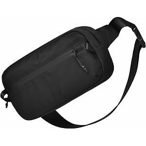 BOXFABLE 2.5L Sling Bag for Men, Travel Fanny Pack with RFID Blocking | Waist Pack, Water-resistant, Lightweight, Crossbody B