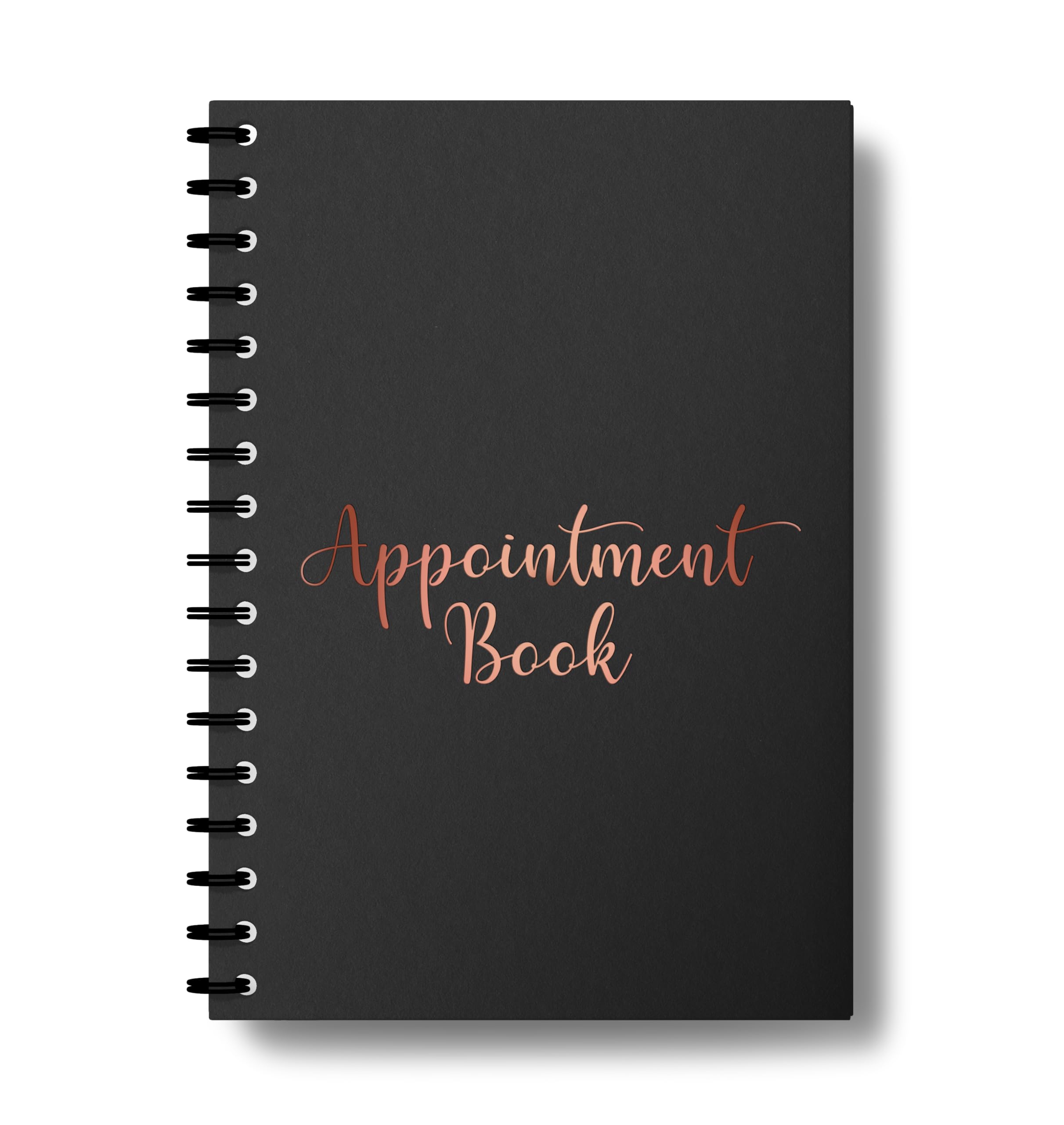 Appointment Diary - Week to View Hourly Planner, Premium Soft Leather Cover for Beauty Salon, Therapist, Spa, Nail, Massage - A5 Size