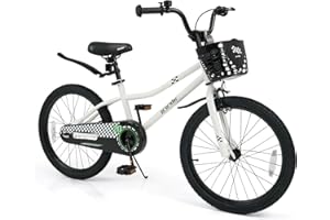 BABY JOY Kids Bike, 12 14 16 18 Inches Children Bikes for Boys Girls Age 3-8 Years w/Training Wheels, Handbrake, Coaster Brak