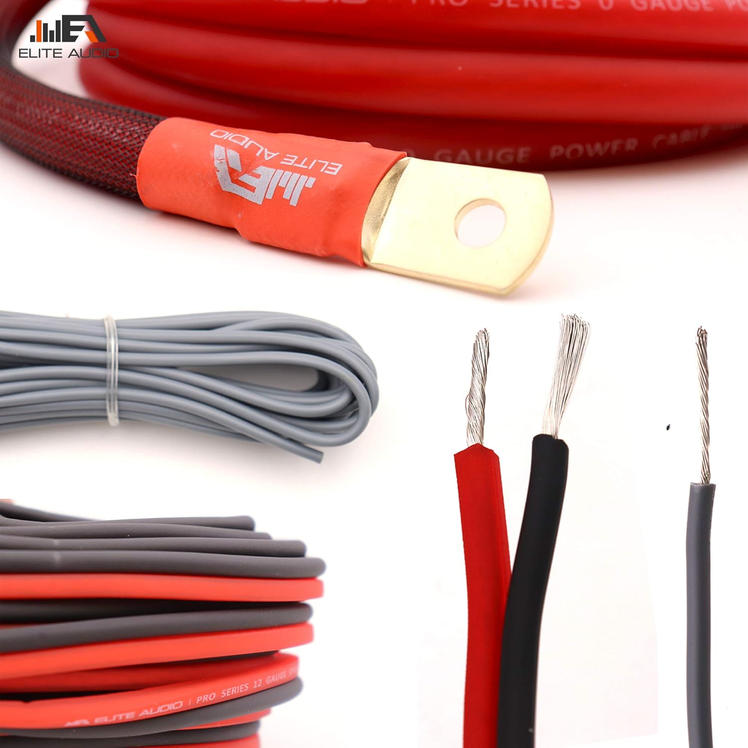 2Channel Copper RCA Interconnects 12 Gauge OFC Speaker Wire Elite