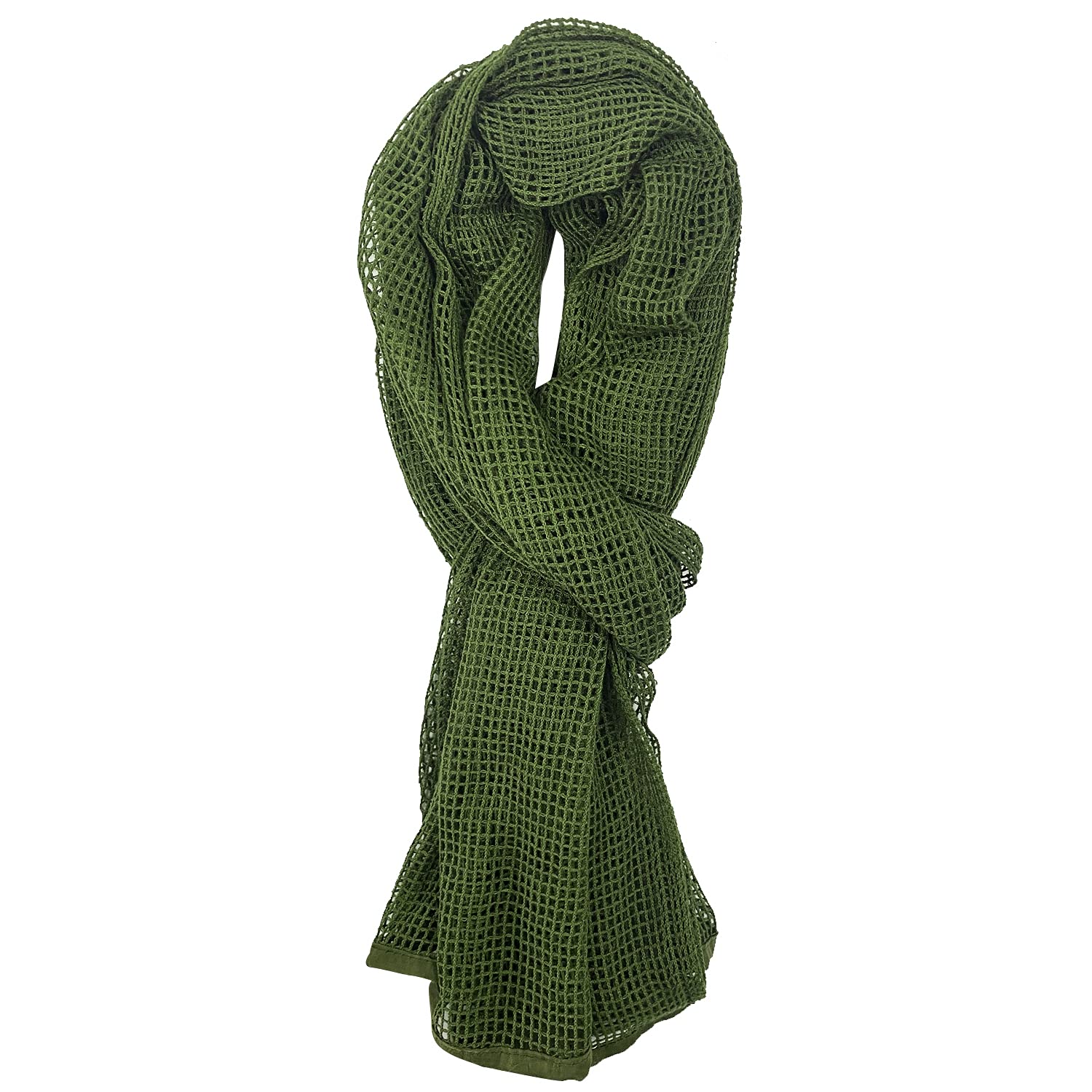 GRVCN Sniper Veil Tactical Scarf Military Body Camo Mesh Net, Double-Sided Camouflage Pattern Scarf For Hunting Wargame Shooting