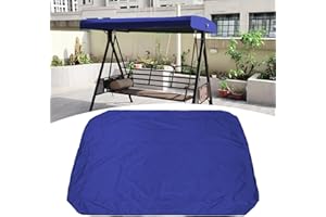 WPJBDS Patio Swing Canopy Replacement Top Cover, Outdoor 3 Seater Porch Swing Canopy Cover, Sun Shade Patio Canopy Awning Wat