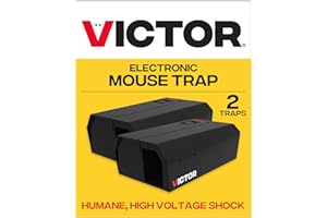 Victor Humane Mouse Traps Indoor for Home - M250BSR-2 - No Touch Electric Mouse Traps for Home, Pack of 2