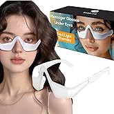 Under Eye Red Light Therapy Glasses - LED Eye Massager for Dark Circles, Puffiness, Wrinkles & Eye Strain Relief | Under Eye Red Light Therapy Device