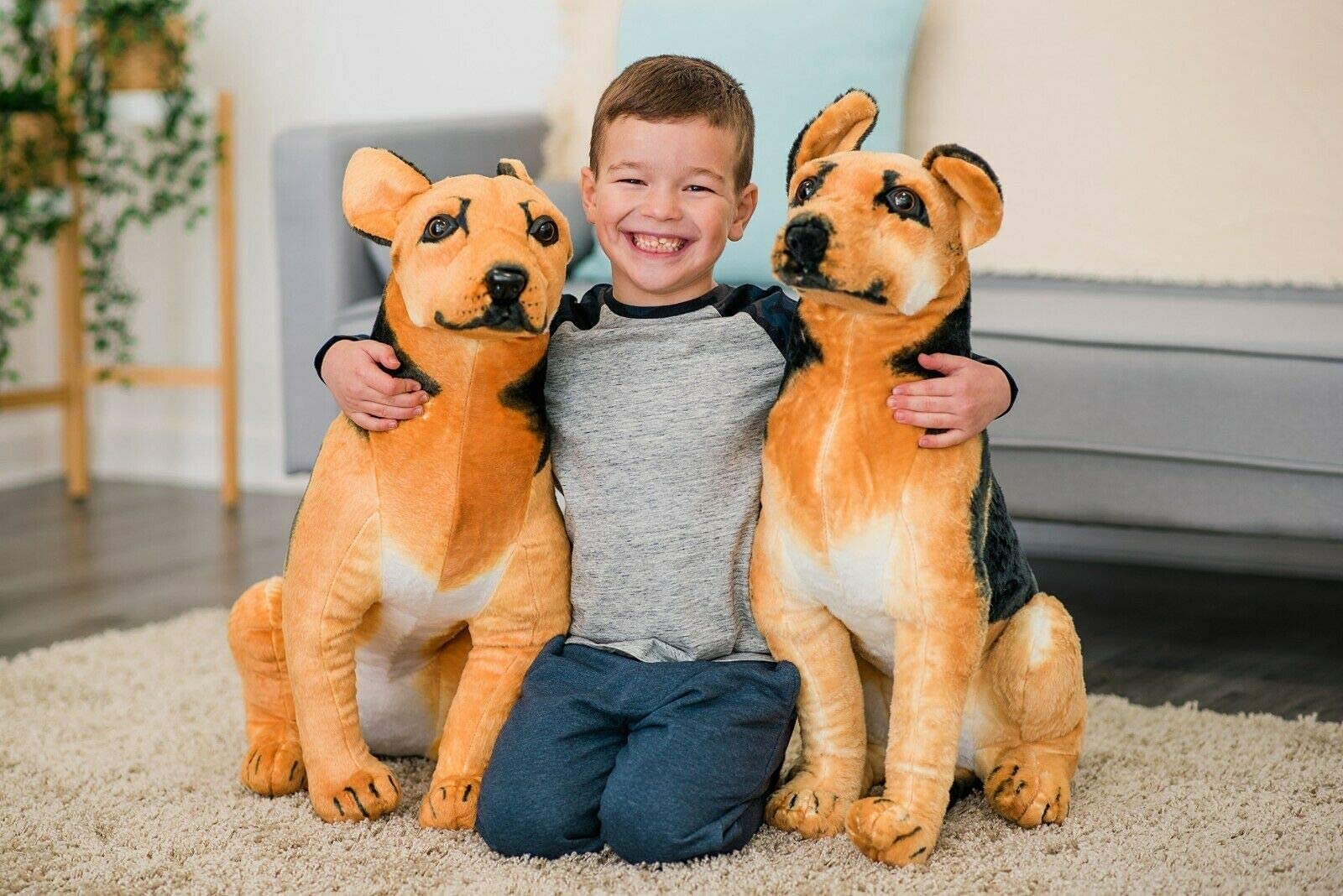 Costello® 60CM SITTING ALSATIAN XXL EXTRA LARGE TEDDY BEAR GIANT HUGE JUMBO BIG PLUSH TOY STUFFED CUDDLY ANIMAL