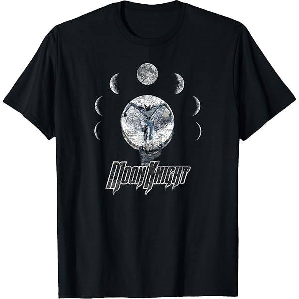 Amazon.com: Marvel Moon Knight Epic Moon Phase Badge Graphic T