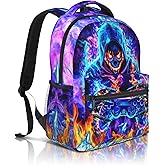 Nebcog Boys Backpack For Kids School Backpack For Boys Children Game Bookbag Teens Elementary Middle School Backpacks for Boy 6-18 Waterproof Lightweight 17 Inches Travel Back Pack