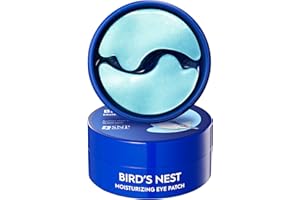 SNP SHINING NATURE PURITY SNP - Bird's Nest Aqua Moisturizing Eye Patch - Maximum Hydration & Protection for All Dry Skin Types - Contains EGF - 60 Patches - Best Gift Idea for Mom, Girlfriend, Wife, Her, Women