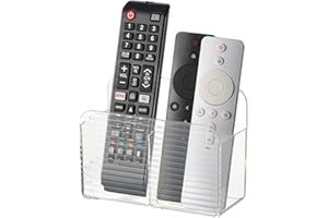 LINFIDITE Adhesive TV Remote Control Holder Wall Mount TV Remote Holder For Bedside Wall Remote Control Caddy Storage Organiz