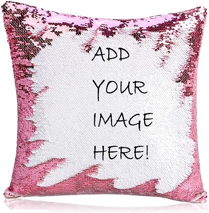 Coussin personnalisé paillette Clearance