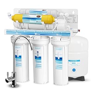 Geekpure 6-Stage Reverse Osmosis Drinking Water Filter System with Various Mineral Filter-75GPD