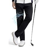 HISDERN PRO 709 Performance Waterproof Golf Pants UPF+ Stretch Mens Golf Rain Pants Quick Dry Lightweight for Outdoor Hiking