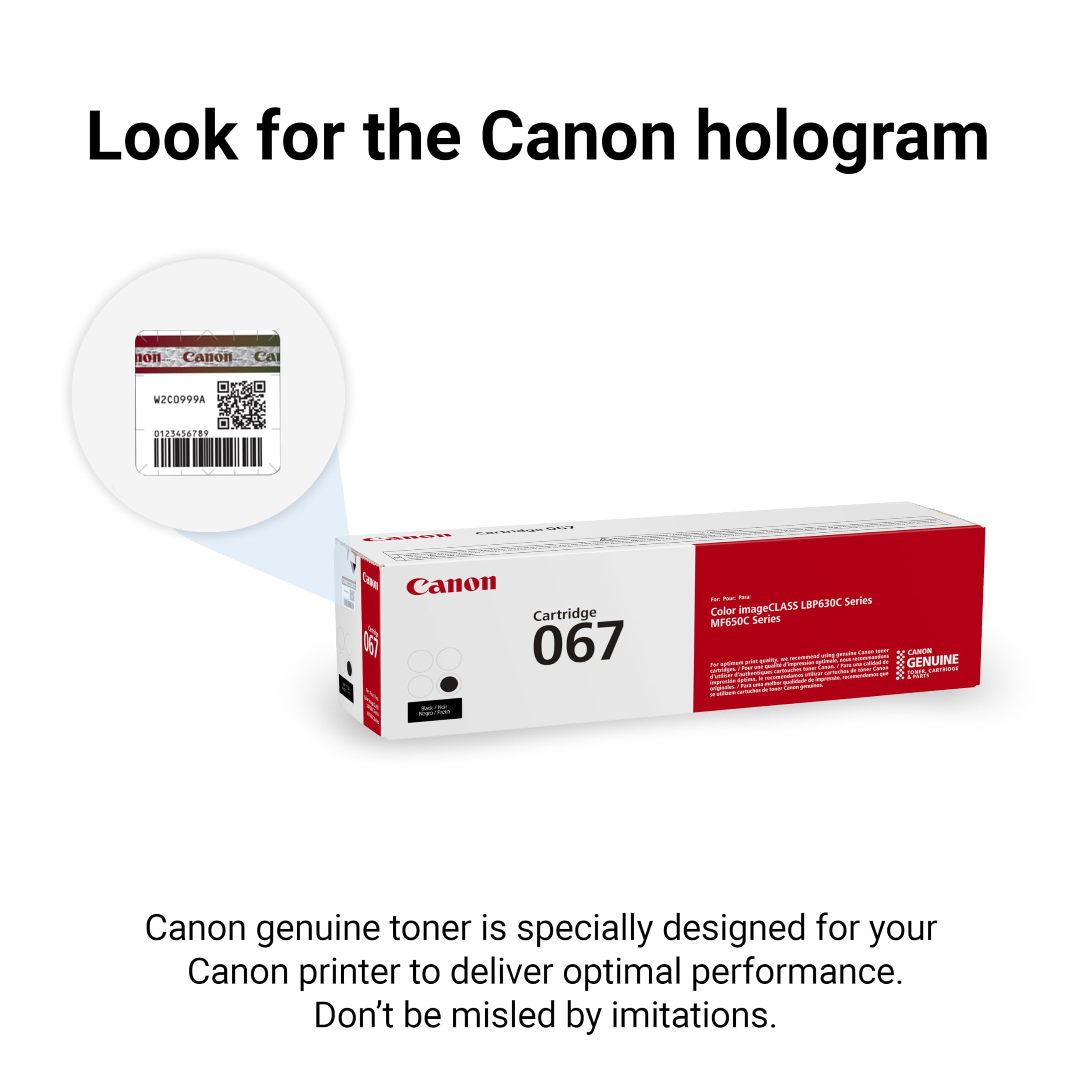 Canon Genuine 067 Black Toner Cartridge Compatible with LBP633Cdw, LBP632Cdw, MF652Cdw, MF653Cdw, MF654Cdw, MF656Cdw
