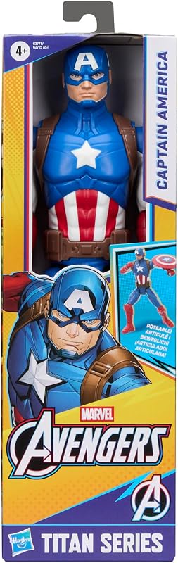 Figura de ação Marvel Avengers Titan Series Capitão América