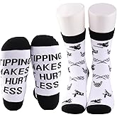 JNIAP Tattoo Artist Socks Tattooist Gift Tattoo Master Gift Tipping Makes It Hurt Less Sign Tattoo Tech Socks
