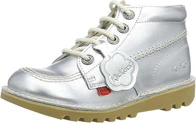 kickers silver boots