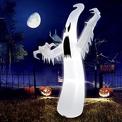 Tangkula 12 FT Halloween Inflatable Ghost, Quick