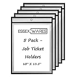 5 Pack Job Ticket Holder (Black) - by Essex Wares