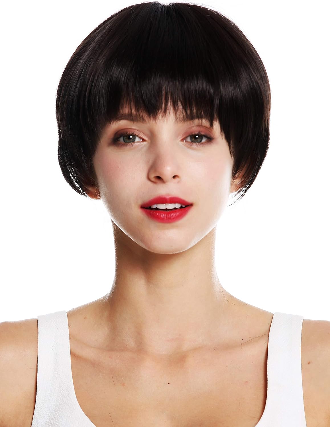 WIG ME UP - VK-53-4 quality women's wig short sleek pageboy cut dark brown, Dark brown (4), Length: approx. 20 cm - Image 3