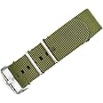 BluShark - Original Collection Military-Style Waterproof Watch Strap, Fits All Timepiece Brands, Durable Nylon Wristwatch Accessories with Stainless Steel Buckle