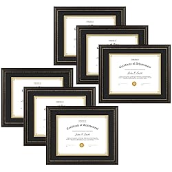 Golden State Art, 8.5X11 Diploma Frame, Solid Wood