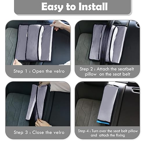 Seat Belt Cover Pad Seatbelt Adjuster, Kids Seatbelt Cushion - Main Image