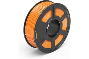TECBEARS PLA 3D Printer Filament, PLA Filament 1.75mm, Neatly Wound 3D Printing Filament, Dimensional Accuracy +/- 0.02 mm, 1Kg Spool(2.2 lbs), Fits for Most FDM 3D Printers, PLA Orange