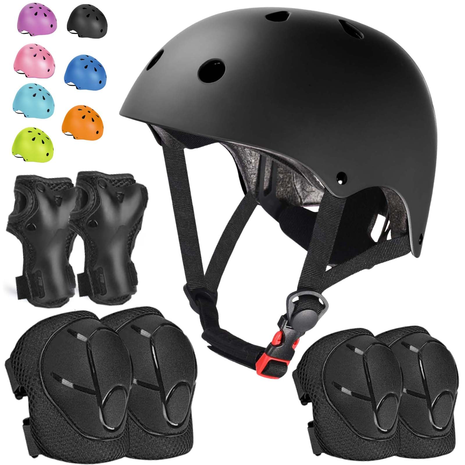 Photo 1 of Kids Bike Helmet Set Adjustable Helmet for Ages 3-15 Kids Toddler Boys Girls Youth, Multi-Sport Bicycle Skateboarding Football Rollerskating Scooter Rollerblade Balance Bike Helmets