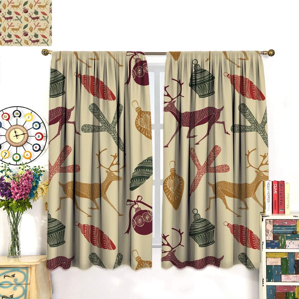 Amazon.com: Christmas Decor Custom Blackout Curtains, Old Christmas
