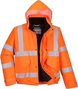 Portwest S463 Hi-Vis Winter Bomber Jacket EN342 Waterproof Orange S view 2